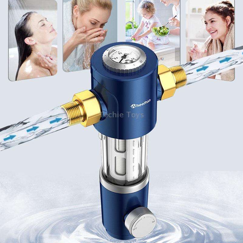 WHEELTON WHT-P0038 Home Whole House High Flow Pre-filter Automatic Rotating Central Water Purifier