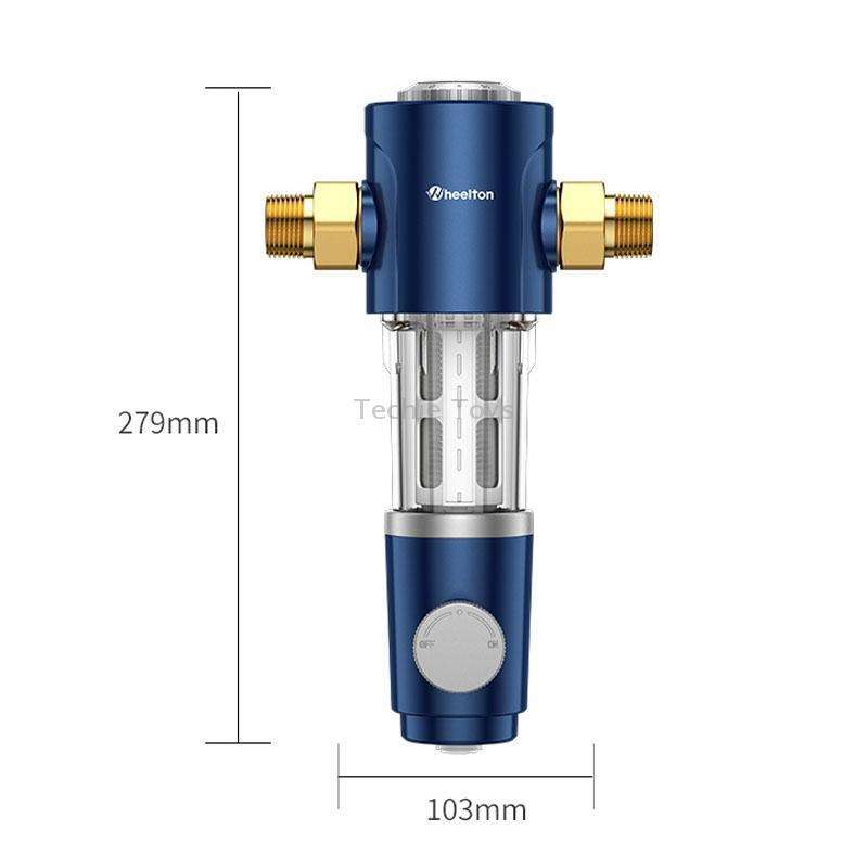WHEELTON WHT-P0038 Home Whole House High Flow Pre-filter Automatic Rotating Central Water Purifier