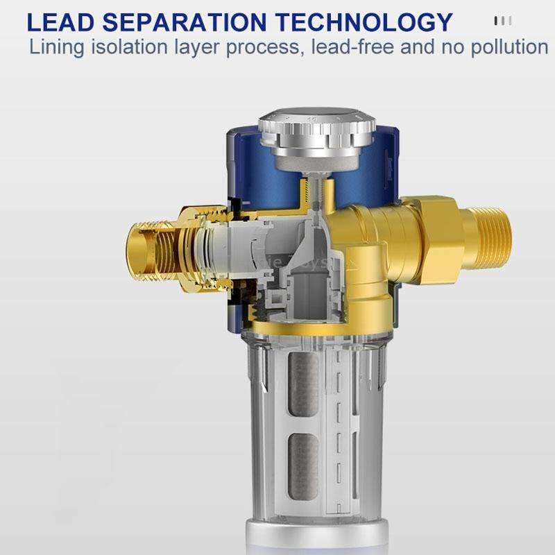 WHEELTON WHT-P0038 Home Whole House High Flow Pre-filter Automatic Rotating Central Water Purifier