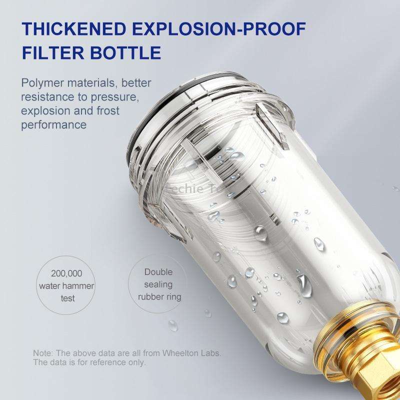 WHEELTON WHT-P0038 Home Whole House High Flow Pre-filter Automatic Rotating Central Water Purifier
