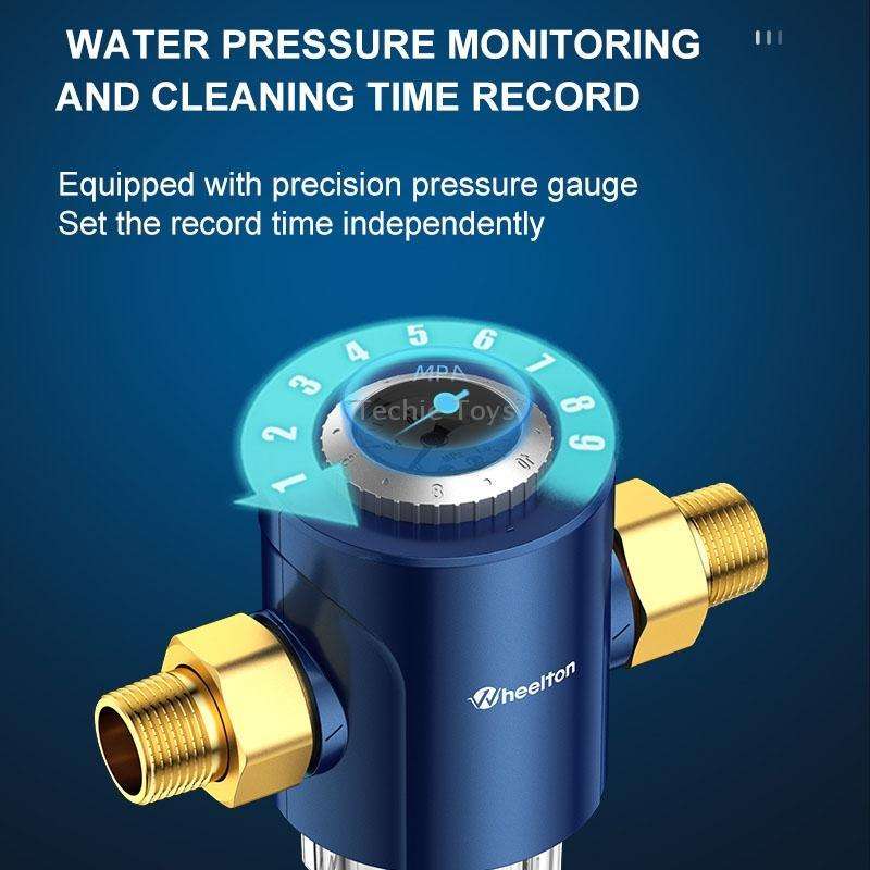 WHEELTON WHT-P0038 Home Whole House High Flow Pre-filter Automatic Rotating Central Water Purifier