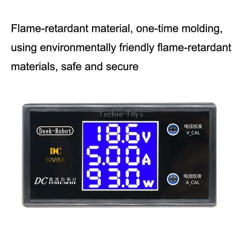 Deek-Robot X12872 100V 10A Digital 250W Power Meter Digital Display Multi-function Detector Voltmete