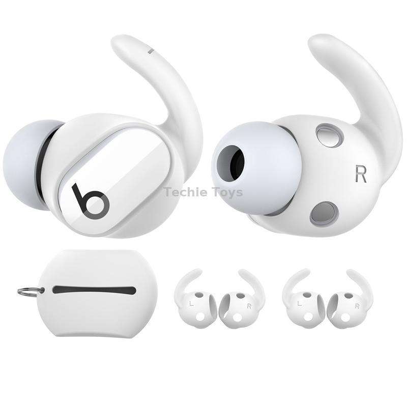 For Beats Studio Buds AhaStyle PT172 Earphone Silicone Ear Caps, Style: Earcap (Black)