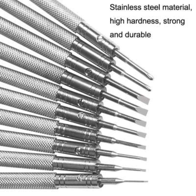 LSD5120 Repair Watch Glasses Stainless Steel Screwdriver Precision Watch Screwdriver Tool 0.6 Straig