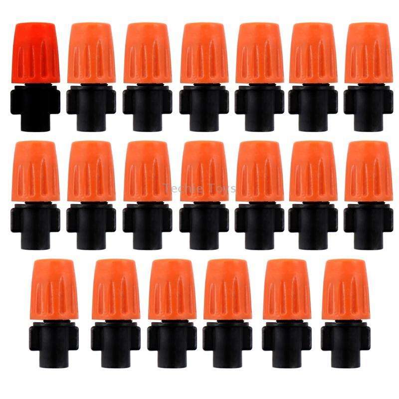 20pcs TF-118 Gardening Irrigation Drip Irrigation System Set Accessories Spray Head (Orange)