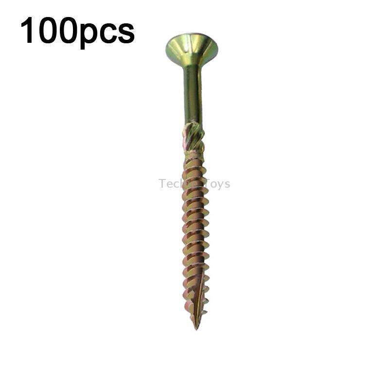 RUITOOL T25 100pcs Woodworking Screws Torx Self Tapping Screws 4.5 x 60mm