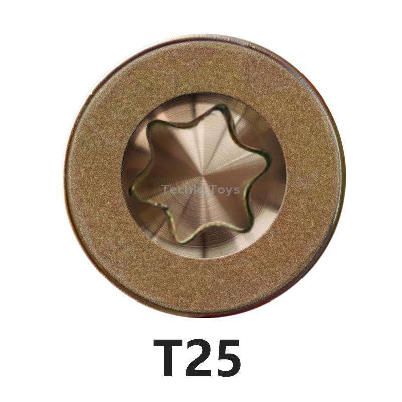 RUITOOL T25 100pcs Woodworking Screws Torx Self Tapping Screws 4.5 x 45mm
