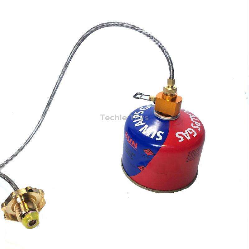 Outdoor Camping Gas Tank Refill Converter Connector Adjustable Gas Cartridge Refill Valve Adapter A