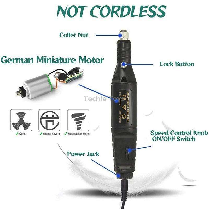 70pcs/set Mini Electric Speed Adjustable Engraving Pen Micro Electric Drill(US Plug)