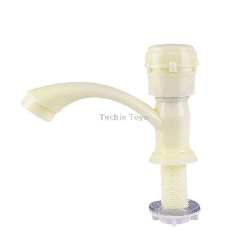 Plastic Kitchen Single Cold Sink Faucet Vertical Faucet, Specification: Hand Wheel