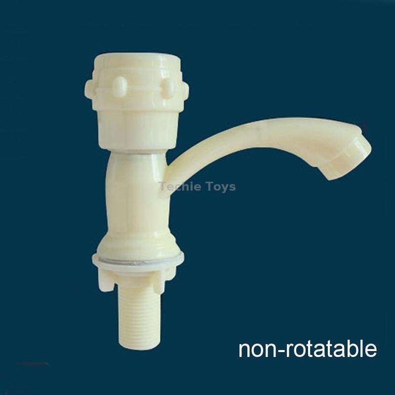 Plastic Kitchen Single Cold Sink Faucet Vertical Faucet, Specification: Hand Wheel