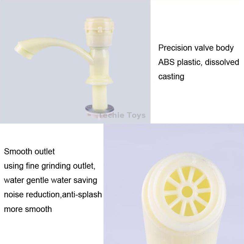 Plastic Kitchen Single Cold Sink Faucet Vertical Faucet, Specification: Hand Wheel
