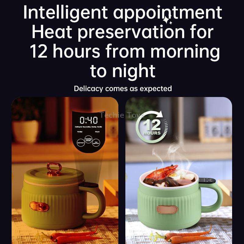 MC12B Small Multi-Functional Home Dormitory Instant Noodles Cooking Pot Non-Stick Electric Hot Pot U