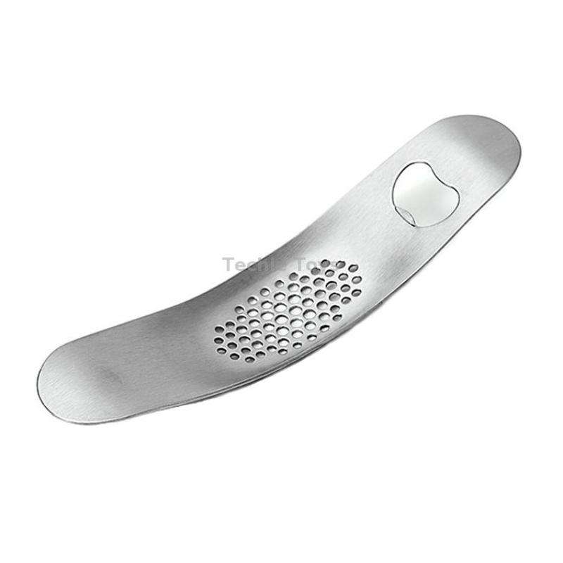 430 Stainless Steel Boat Shaped Garlic Grinder Manual Garlic Press Tools Kitchen Gadgets(Style 1)