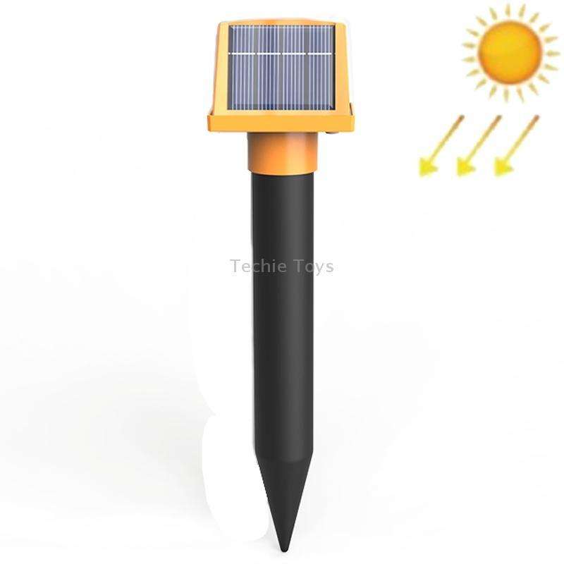 SJZ057 Outdoor IP66 Waterproof Solar Ultrasonic Rat Repeller Orchard Ultrasonic Animal Repeller(Oran