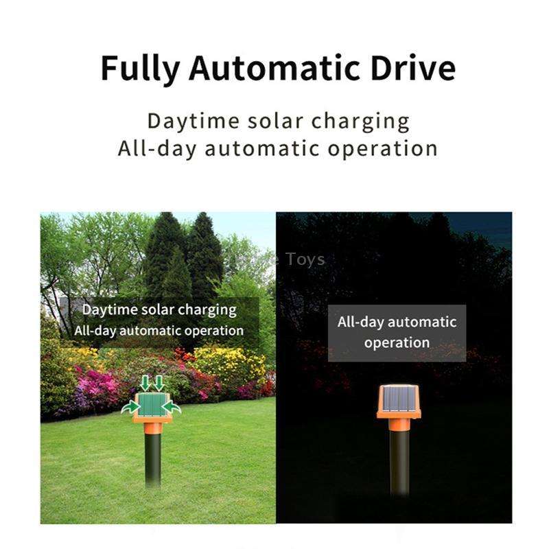 SJZ057 Outdoor IP66 Waterproof Solar Ultrasonic Rat Repeller Orchard Ultrasonic Animal Repeller(Oran
