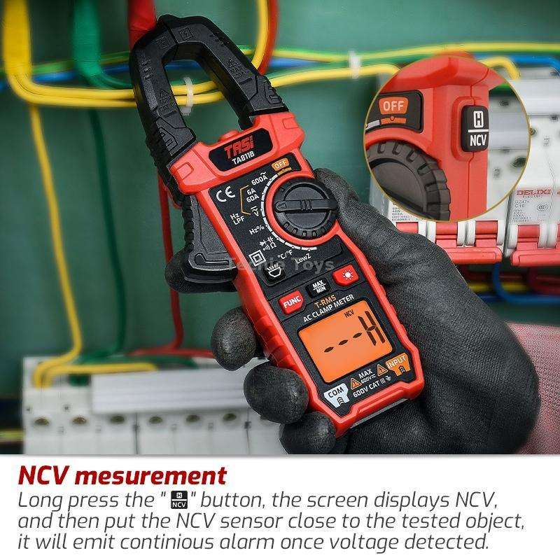 TASI TA811B Clamp Meter High Accuracy AC DC Voltage Ammeter
