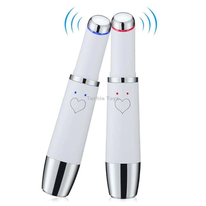 Eye Vibration Heating Massage Pen Removing Eye Wrinkle and Importing Massager Beauty Instruments(Whi