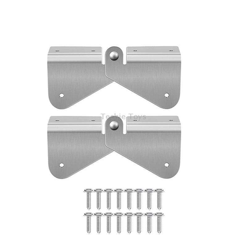 2pcs Gutter Extension Hinge Downspout Extension Flip-Up Hinge For Rectangle Or Square Downspout
