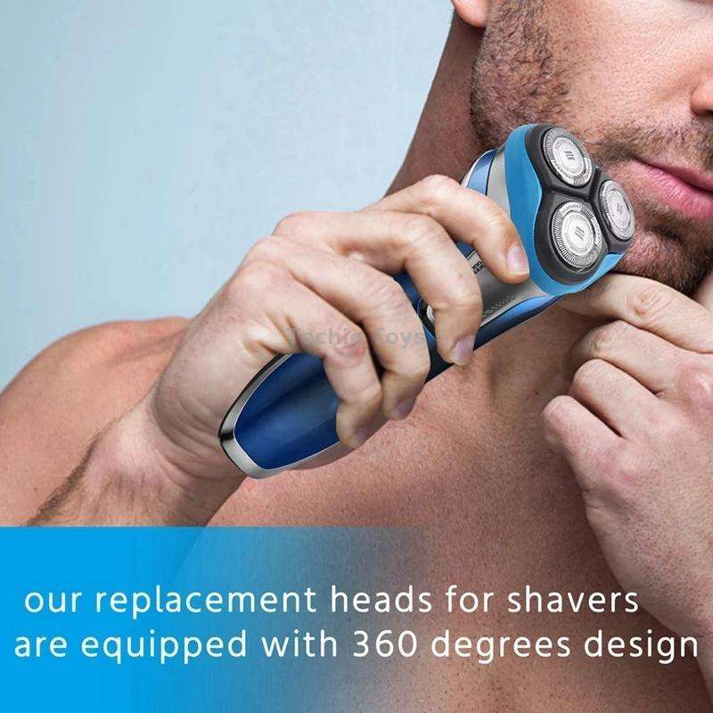 For Philips AT/PT Series Razor Integral Head with HQ8 Double-layer Blades(Blue)