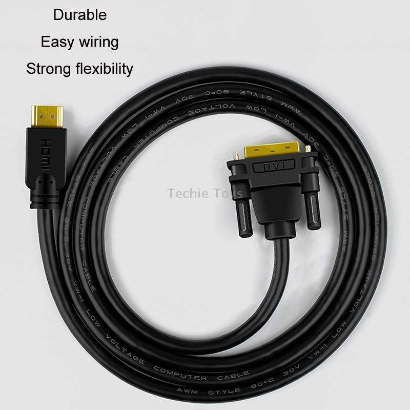1m JINGHUA HDMI To DVI Transfer Cable Graphics Card Computer Monitor HD Cable