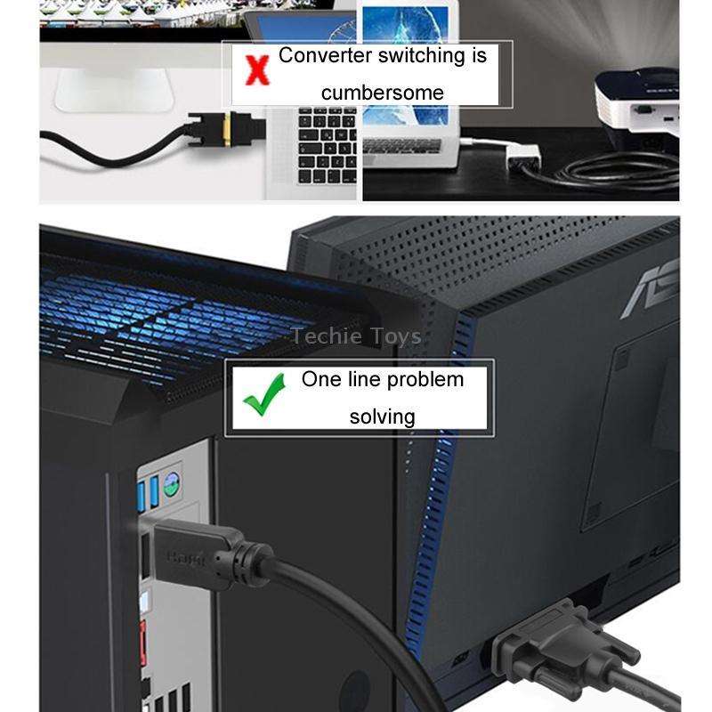 1m JINGHUA HDMI To DVI Transfer Cable Graphics Card Computer Monitor HD Cable