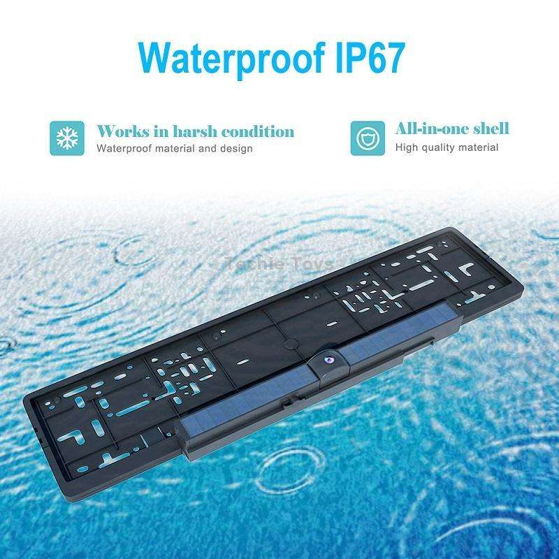 Solar Powered Rear View System Reversing Wireless Transmission Car Camera Display(RC01)
