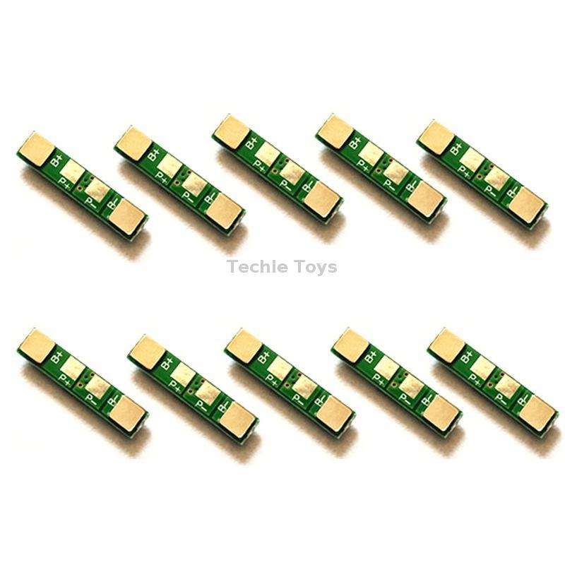10pcs 3.7V Lithium Battery Protection Board Polymer Overcharge and Overdischarge Protection Board(As