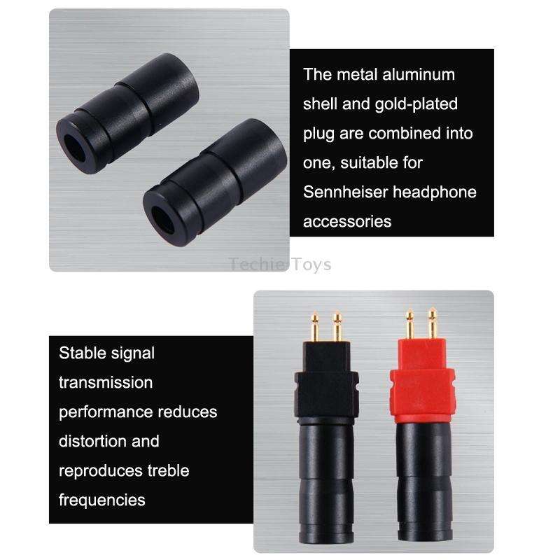 For Sennheiser HD580 / HD600 / HD650 / HD660S Headset Pins(Black)