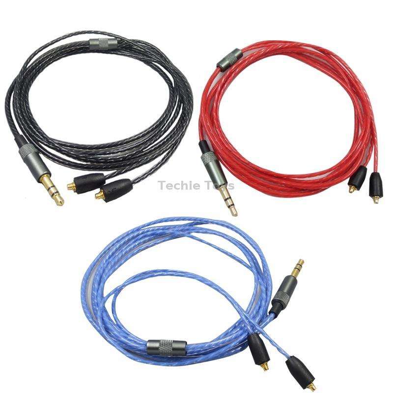 For Shure MMCX / SE215 / SE425 / SE535 / SE846 / UE900 / Waston Headset Cable(Blue)