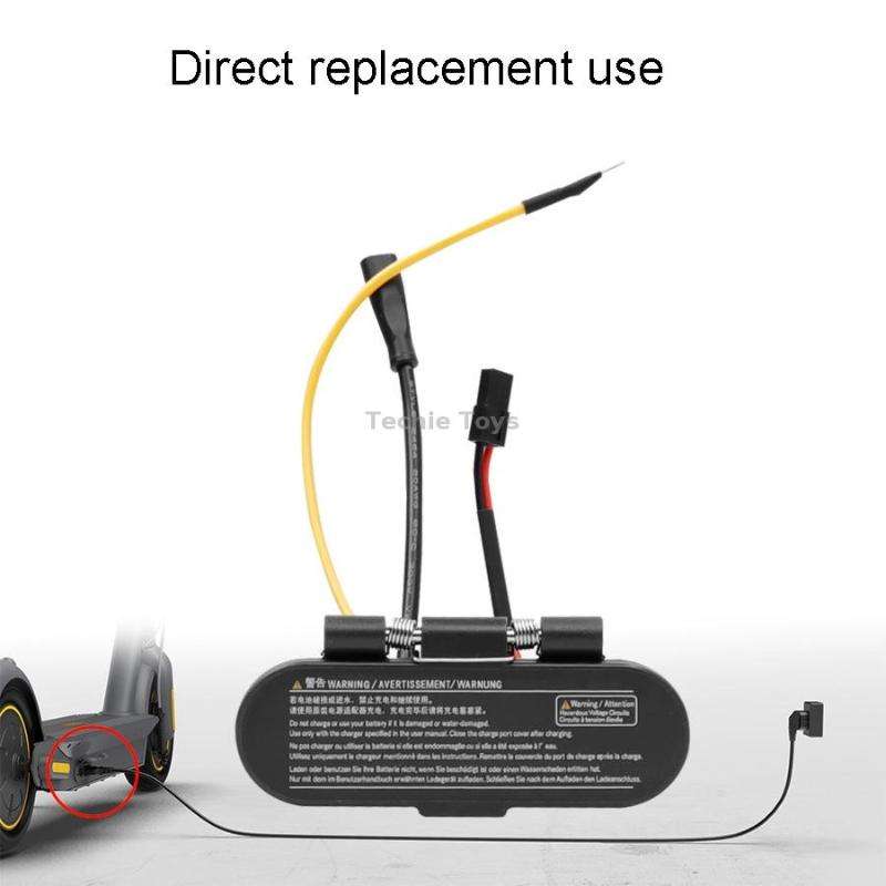 For Ninebot Max G30 Electric Scooter Charging Port Assembly(Black)