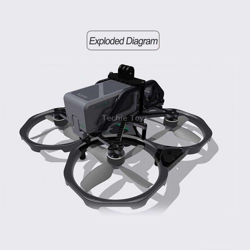 Suitable for DJI Avata 3.5-inch Upgrade Frame Kit, Style: Rack+4 Motors