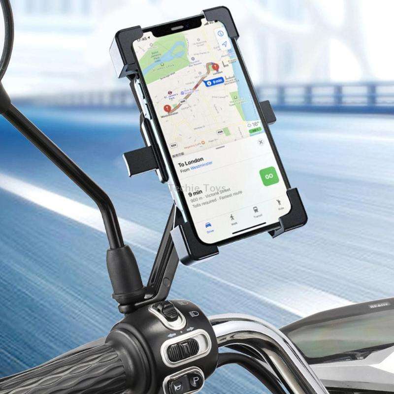 Shockproof Motorcycle Mobile Phone Holder Outdoor Bike Navigation Holder, Model: Rearview Mirror