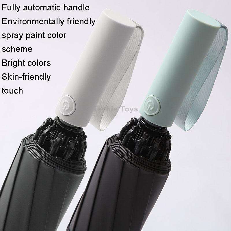 20 Bone Reverse Double Bone Automatic Folding Umbrella Sunshade Sun Umbrella(Blue)