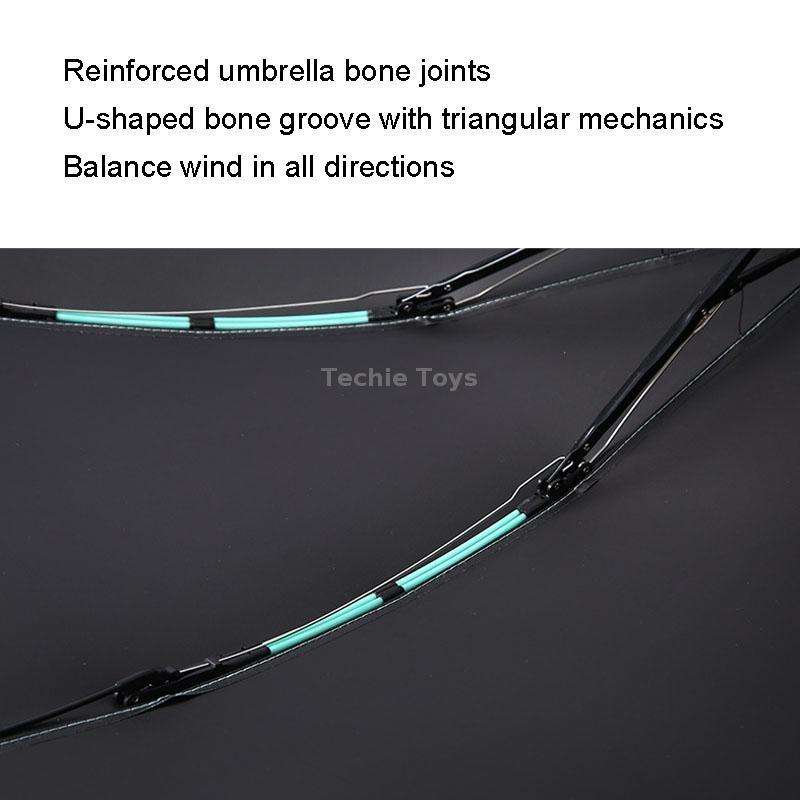20 Bone Reverse Double Bone Automatic Folding Umbrella Sunshade Sun Umbrella(Blue)
