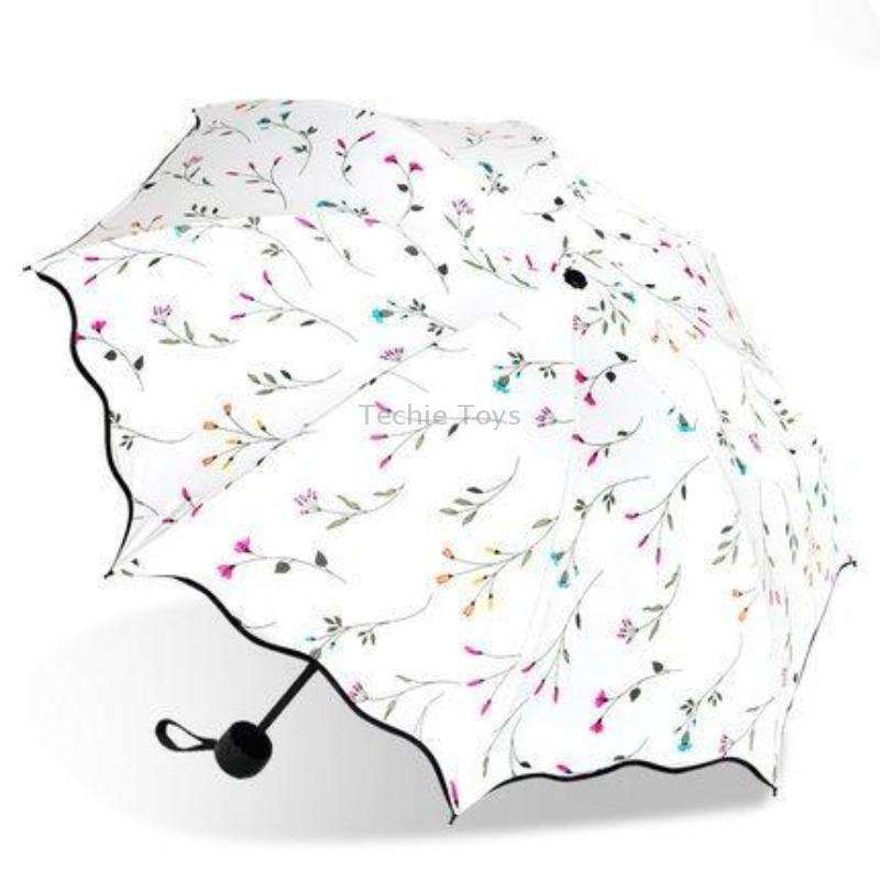 Folding Simple Dual-Purpose Sun Umbrella(White)