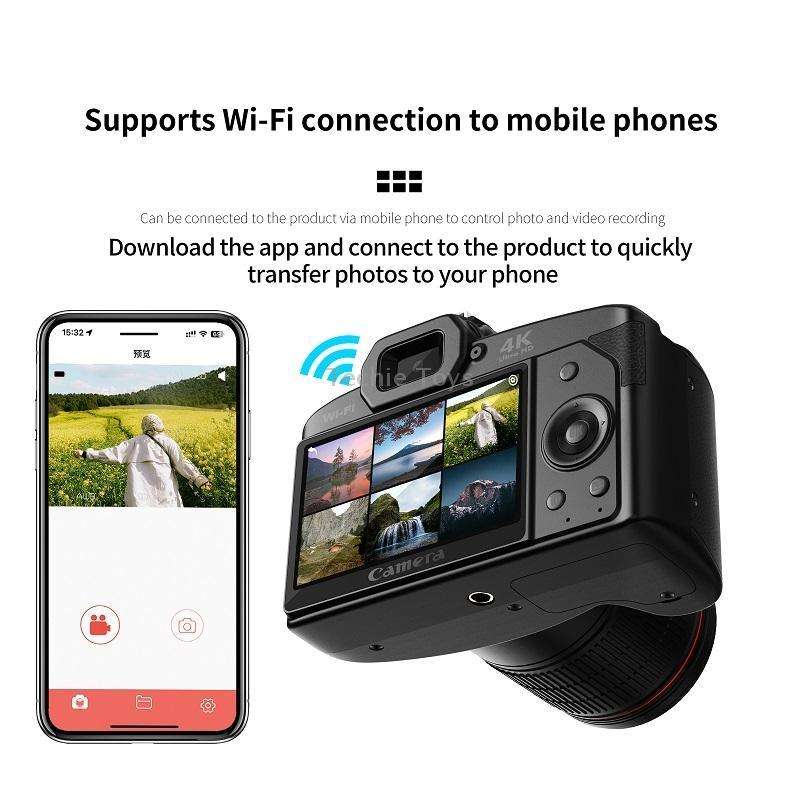 Dual-camera Night Vision 64 Million Pixel High-definition WIFI Digital Camera Standard+Handheld Brac