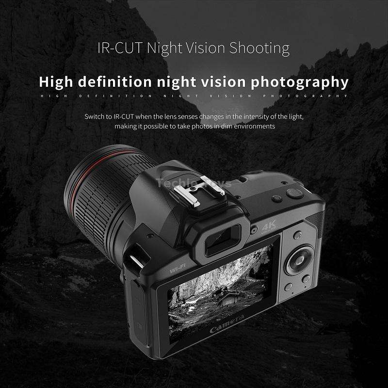 Dual-camera Night Vision 64 Million Pixel High-definition WIFI Digital Camera Standard+Light+Lens+Mi