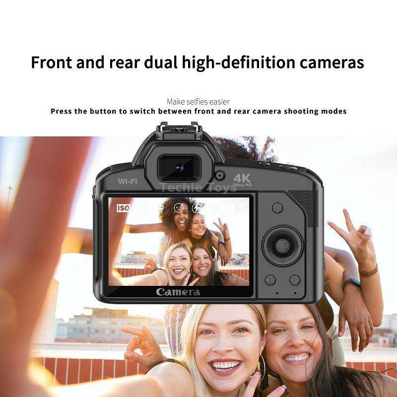 Dual-camera Night Vision 64 Million Pixel High-definition WIFI Digital Camera Standard+Light+Lens+Mi