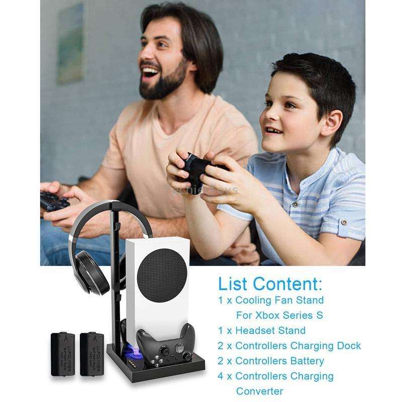 Iplay For Xbox Series S Host Cooling Bracket Handle Charging Base(Black)