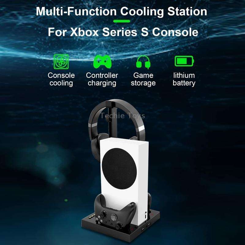Iplay For Xbox Series S Host Cooling Bracket Handle Charging Base(Black)