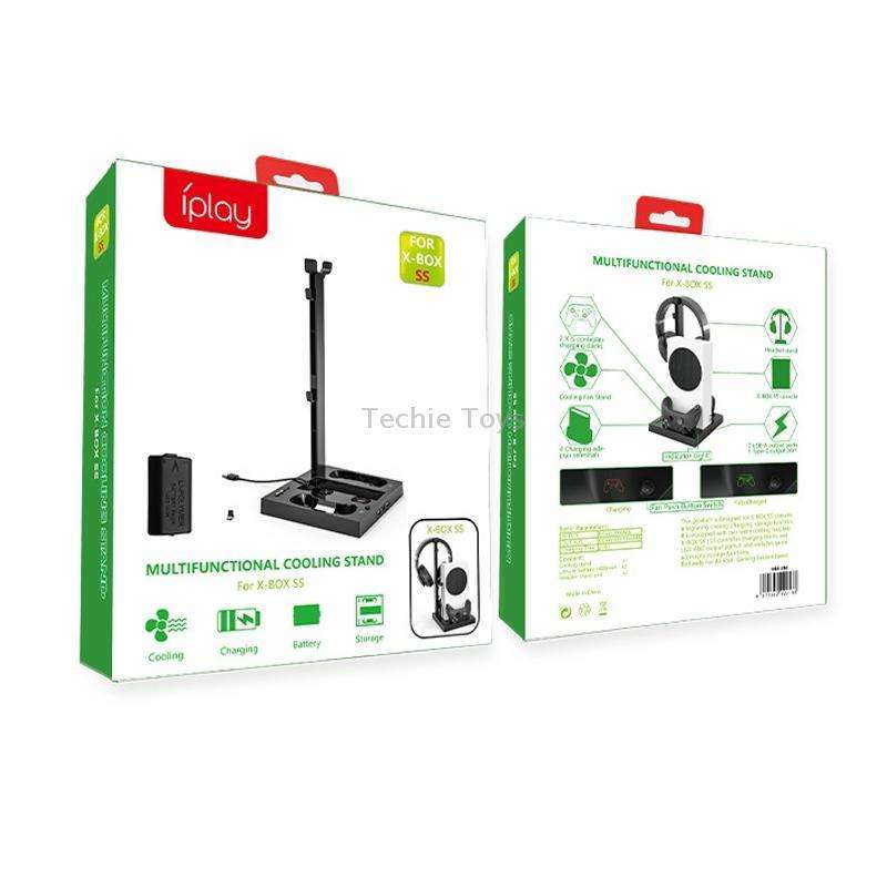 Iplay For Xbox Series S Host Cooling Bracket Handle Charging Base(Black)