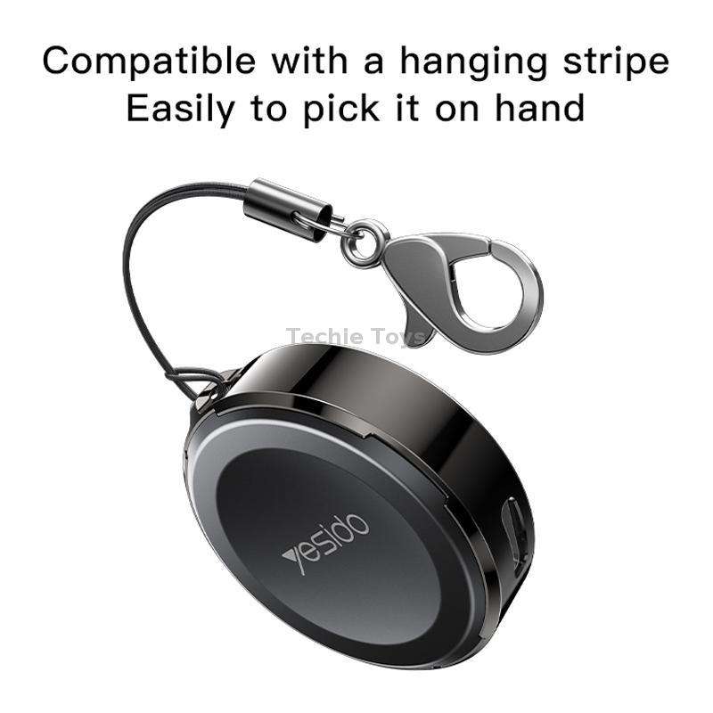 Yesido DS19 For Samsung Smart Watch Portable Charger Dual Input Port Magnetic Wireless Charger(Black