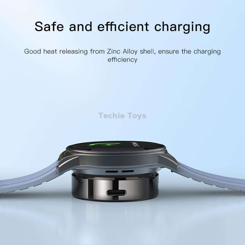 Yesido DS19 For Samsung Smart Watch Portable Charger Dual Input Port Magnetic Wireless Charger(Black