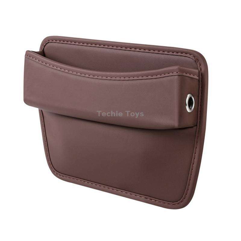 Car Gap Storage Box Seat Decoration Seat Filler Organizer(Brown)