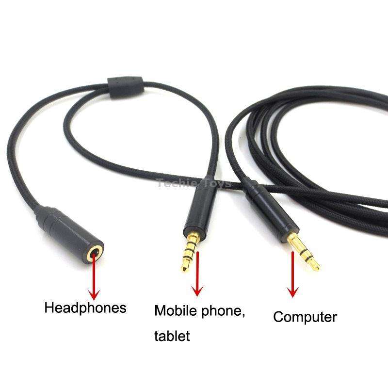 3.5mm Voice Party Live Recording Audio Cable Mobile Game Projection Computer Chat Link Cable(Black)