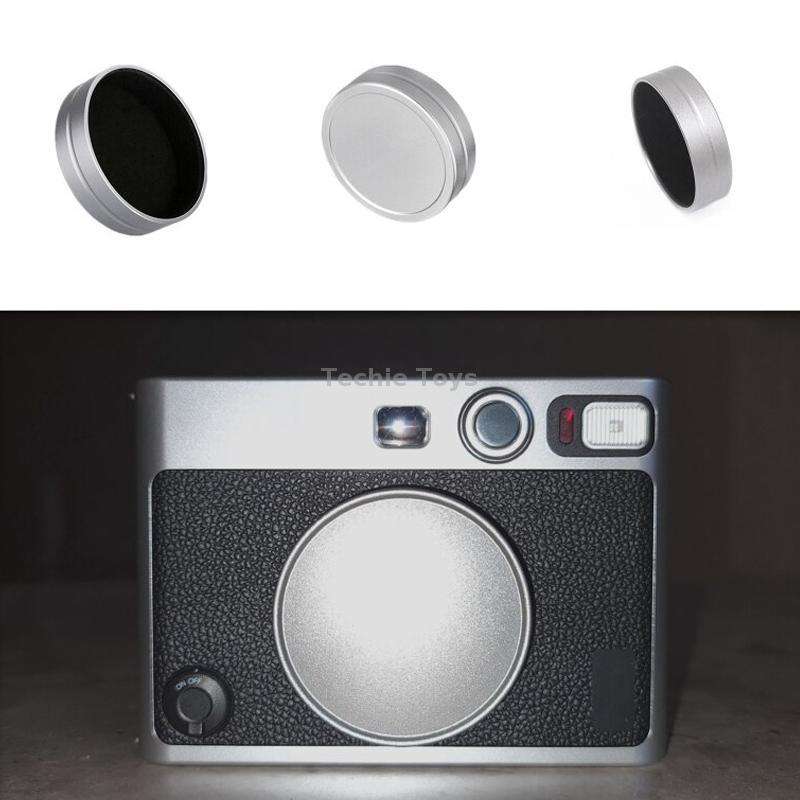 For FUJIFILM Instax Mini EVO Camera Lens Cap Aluminum Alloy Protective Cover(Silver)