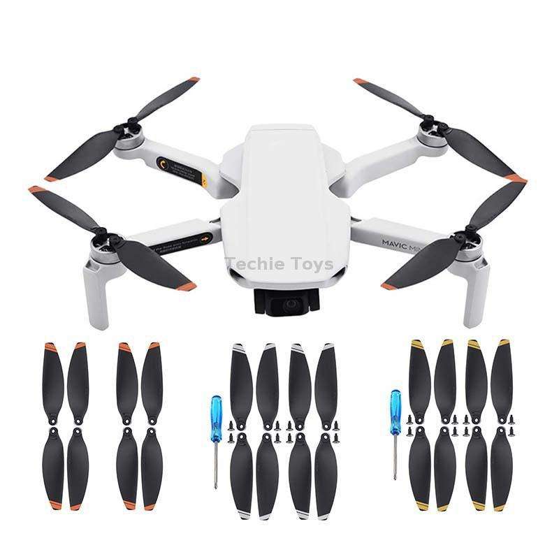For DJI Mavic Mini 4726F Wing Propeller Blade Drone Accessories, Spec: 2pairs Silver Edge
