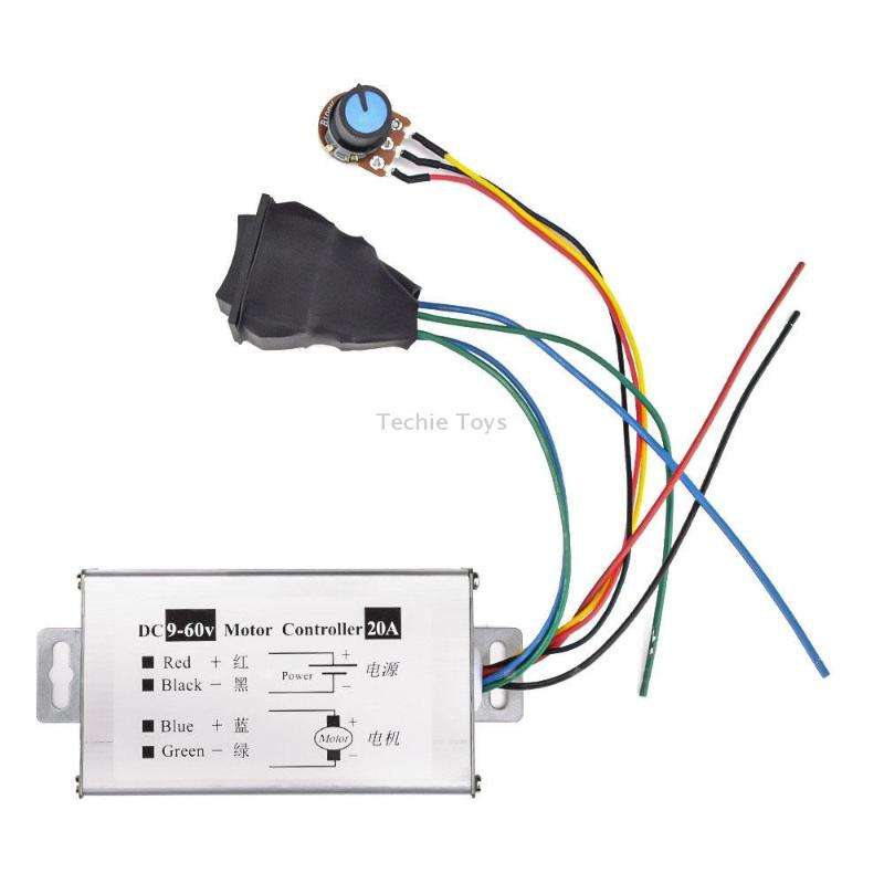 20A Forward And Reverse DC Speed Regulator 9-60V Pulse Wide Motor Driver PWM Control Board(With Swit