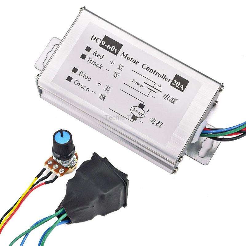 20A Forward And Reverse DC Speed Regulator 9-60V Pulse Wide Motor Driver PWM Control Board(With Swit